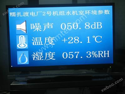 华能澜沧江糯扎渡水电站温度、湿度、噪声在线监测