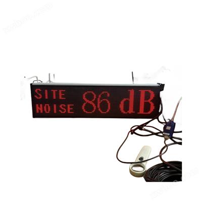 LED噪音显示屏375 - 英文显示